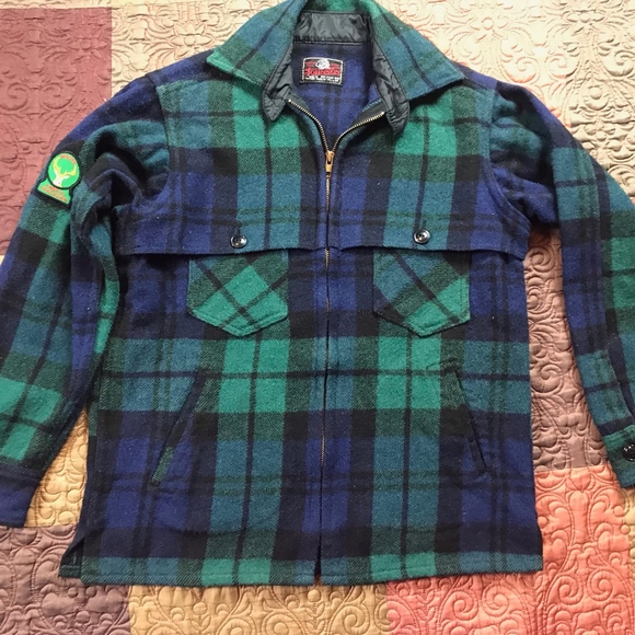 Johnson Mills Other - VTG Johnson Mills Wool Hunting Green Plaid Jacket